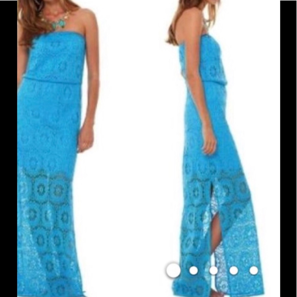 Strapless LILLY PULITZER maxi dress!